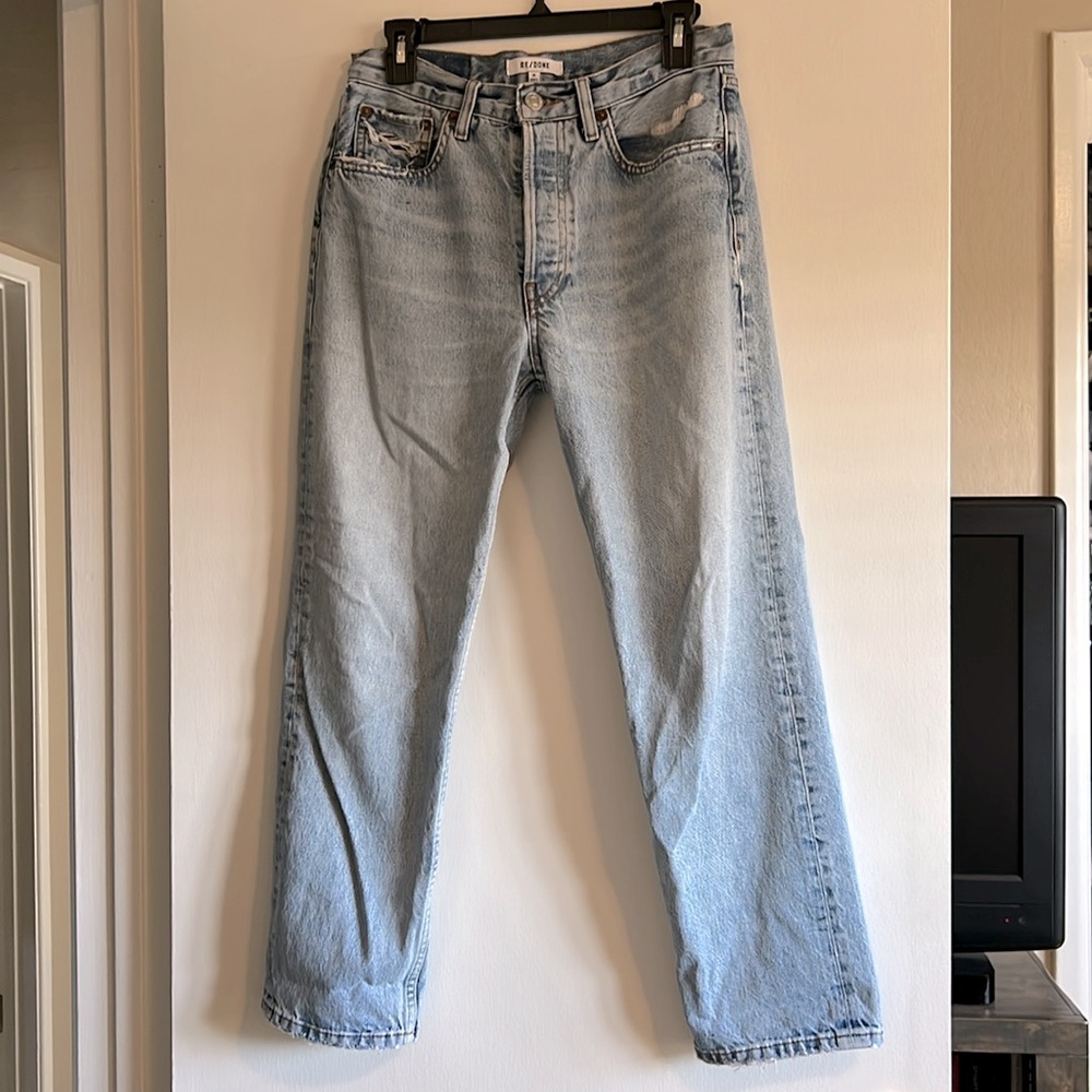 Re/Done 70s Stovepipe Denim Jeans - 26
